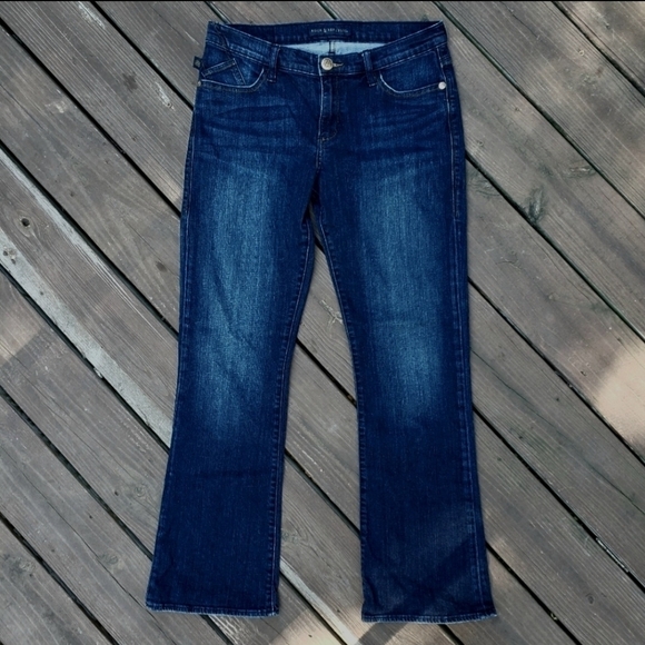 Rock & Republic Denim - Rock & Republic Dark Wash Blue Denim Jeans Kasandra Women's 12 Sandblast Casual